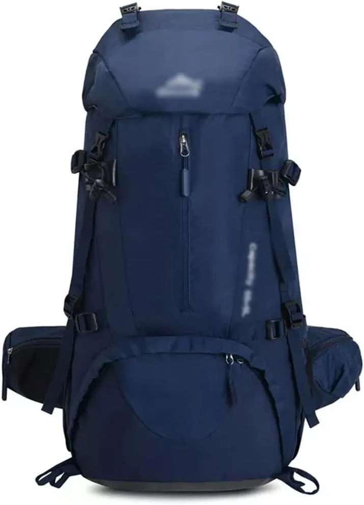60L Mountaineering Bag Travel Backpack Outdoor Camping Rucksack Men's Backpack(Black)