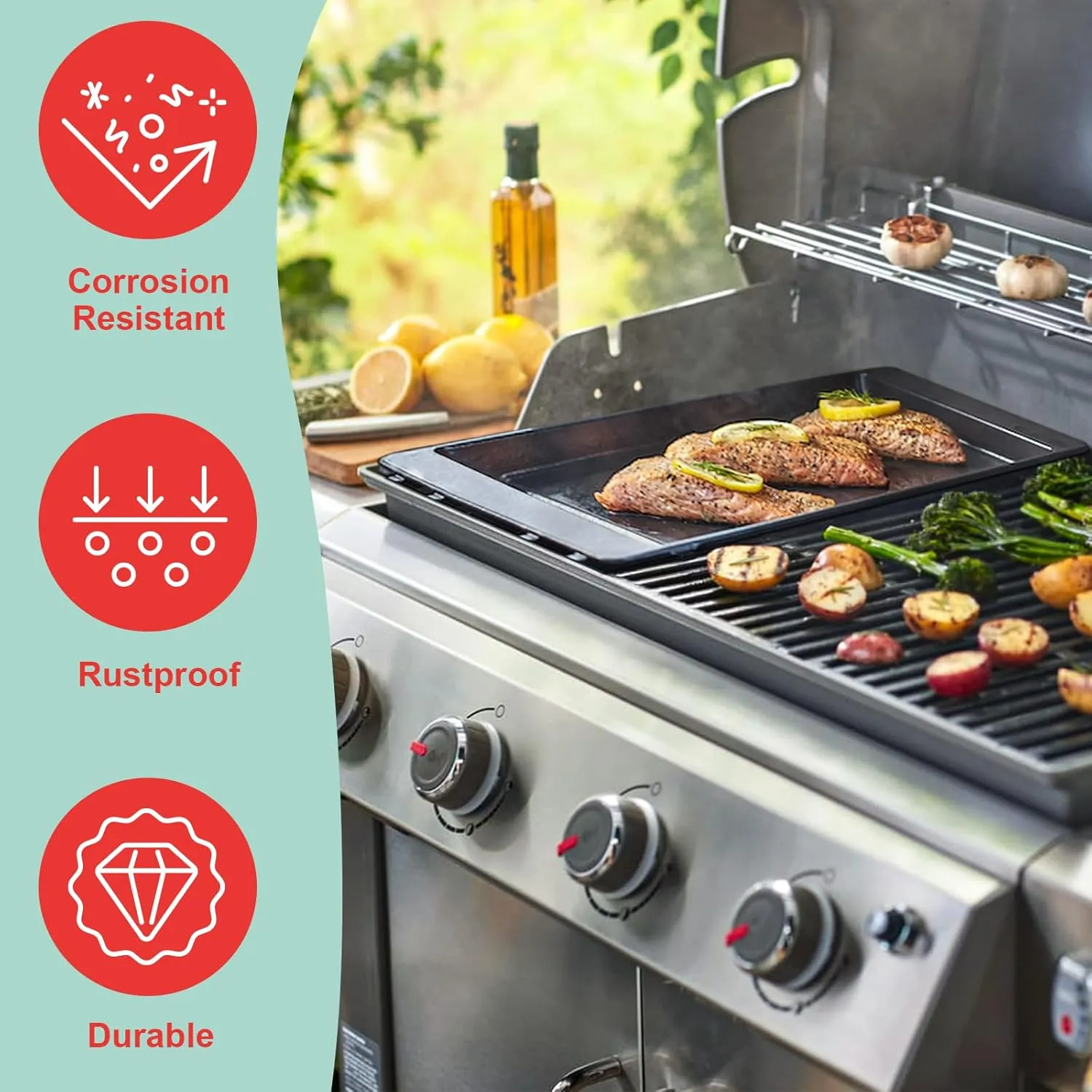 66045 Warming Rack for Weber Genesis II 400 Series, Genesis GS4 II SE/S/E-410, II S/E-435 Series Gas Grills, Stainless Steel Grill Rack for Weber Genesis 2 Grill Parts Replacement, 32.7''
