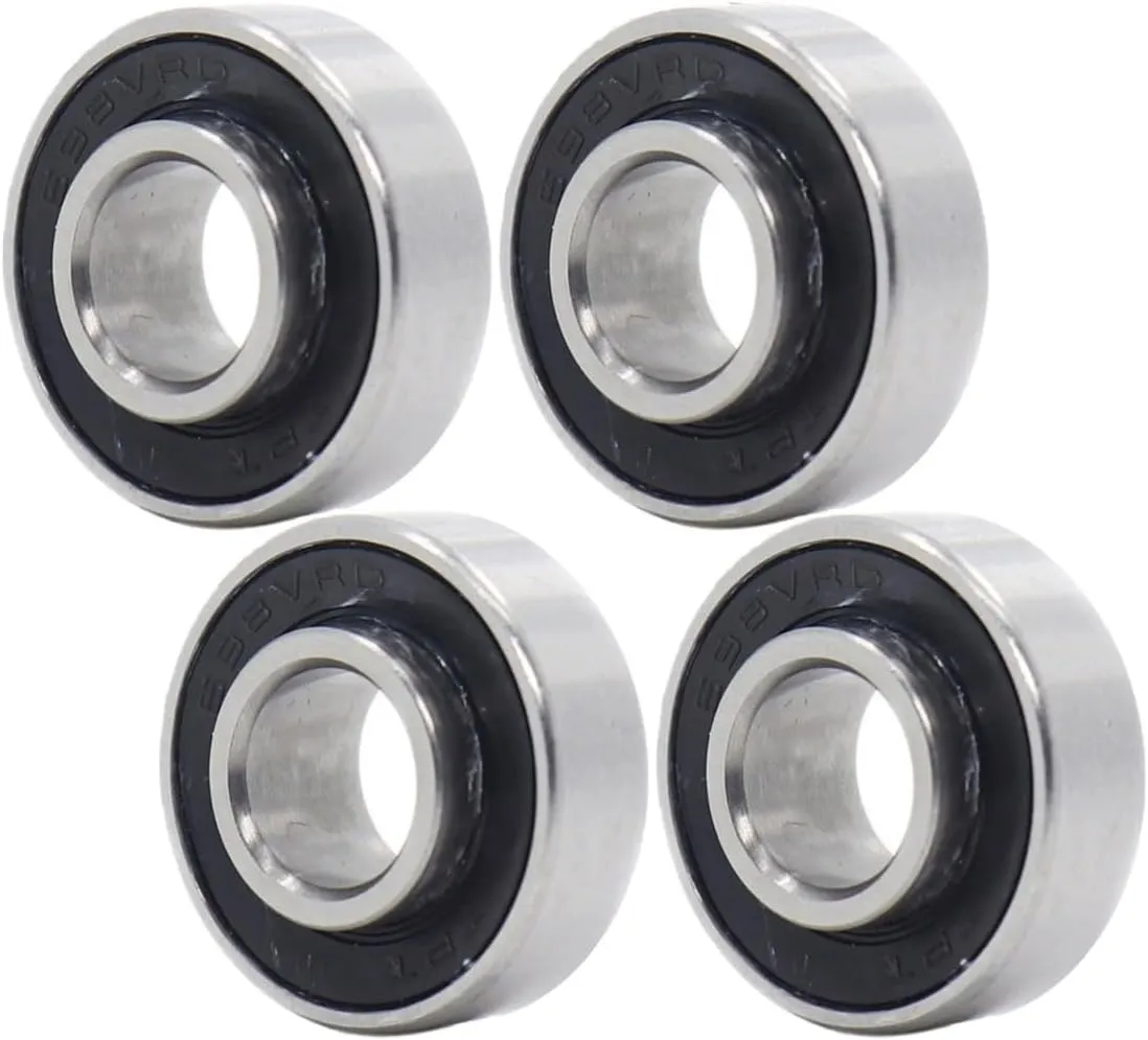 698-2RSE Bearing 8 * 19 * 6 * 7.5 mm 4Pcs Full Balls Bicycle Pivot Repair Parts 698 2RS RS Ball Bearings 698-2RS