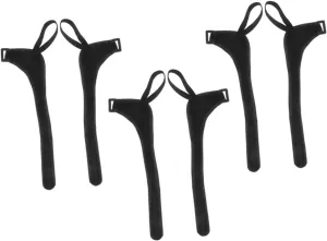 6pcs Adjustable Ski Pole Straps Set Durable Trekking Carrier Straps for Secure Skiing Gear Carrying Weatherproof Design with Comfortable Grip Handle for