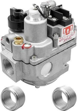 700-506 Gas Valve 200000 BTU/H Fit for Robertshaw 700 Series, Standard NEMA Terminals, for Natural, Manufactured, Mixed, LPG and LPG/Air Mixtures Gas Valve for Furnace