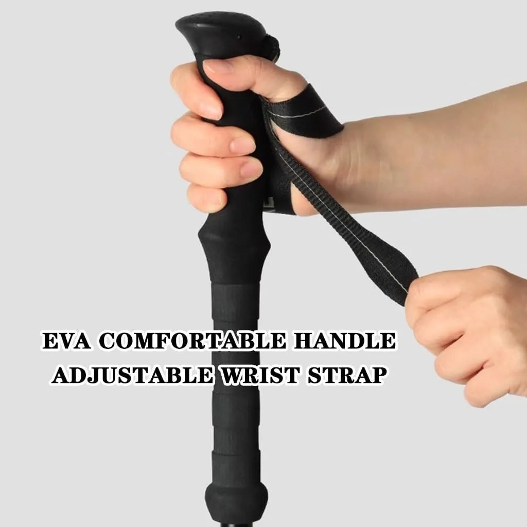 7075 Aluminum Hiking Sticks, Ultralight Nordic Walking Gear, Adjustable Telescopic Trekking Poles, with EVA Grip