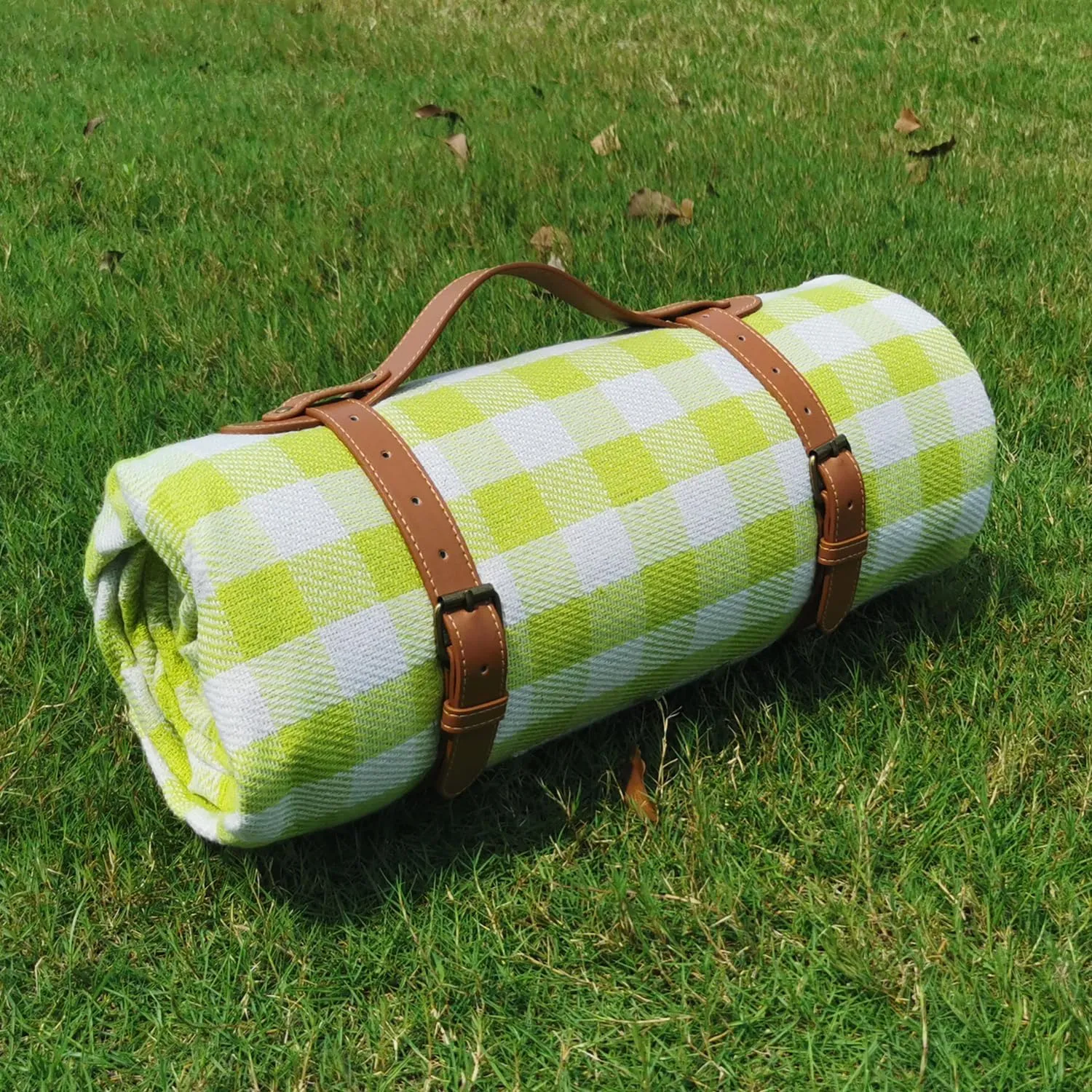 79”x79” Picnic Blanket Extra Large, Waterproof and Foldable Beach Blanket, 3-Layer Outdoor Blanket for 6 to 8 Adults, for Camping, Park, Beach, Grass, Indoors