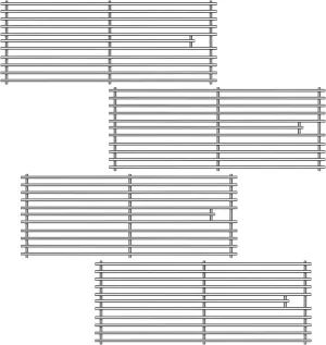 7mm Grill Grate for Bull Grill Replacement Parts,4 Pack Cooking Grids for Bull Angus 47628 47629 Bull Outlaw 26038，for Brahma Lonstar Select Outlaw Steer Grill Parts,for Lion Premium L75000