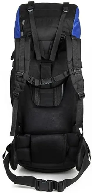 80L Multifunctional Outdoor Bag Large Capacity Backpack with Rain Cover Travel Backpack Mountaineering Travel Bag(E)