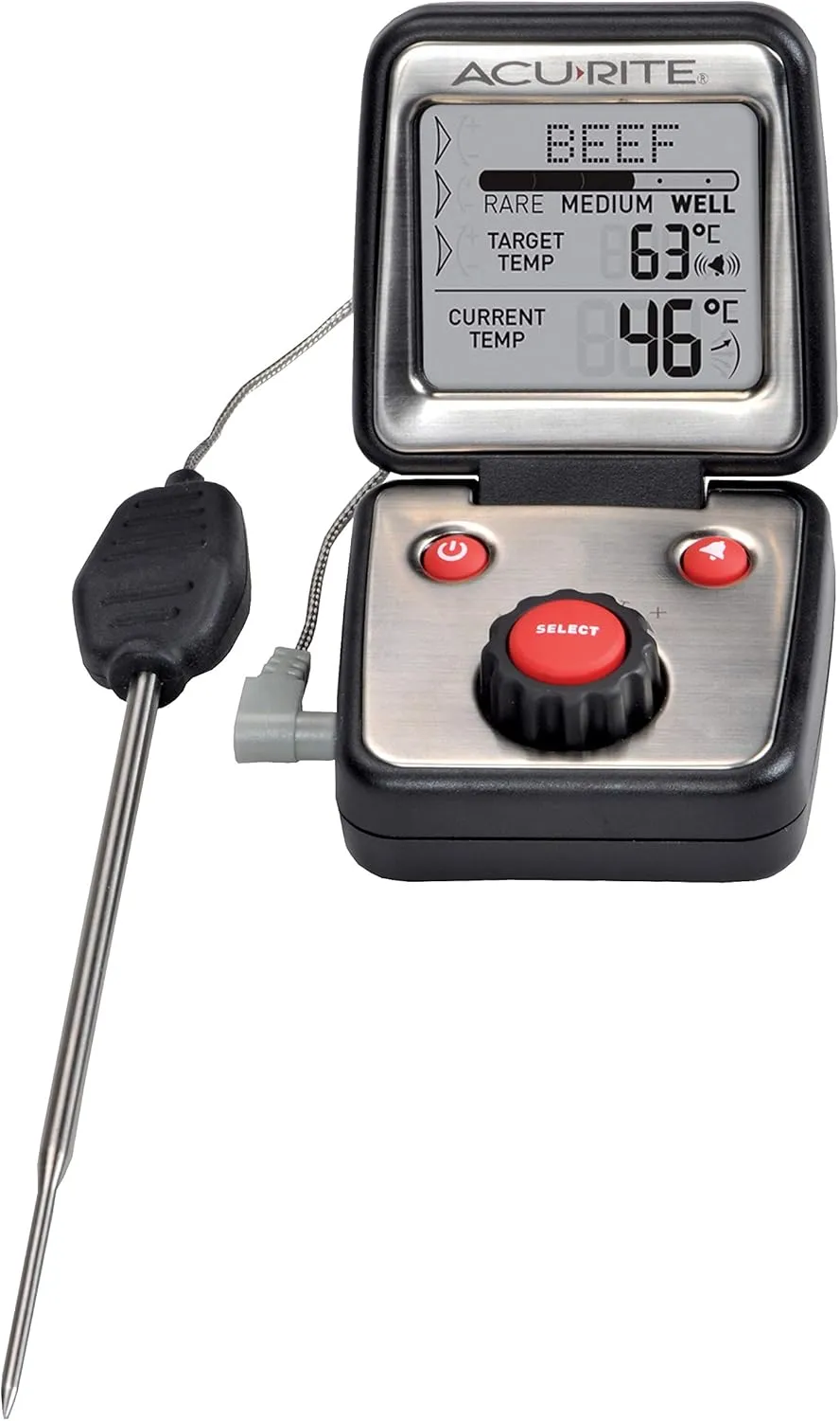 AcuRite 00277 Digital Cook Thermometer,Black