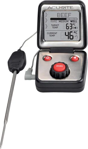 AcuRite 00277 Digital Cook Thermometer,Black