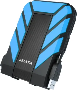 ADATA HD710 Pro 2TB USB 3.1 IP68 Waterproof/Shockproof/Dustproof Ruggedized External Hard Drive, Blue (AHD710P-2TU31-CBL)
