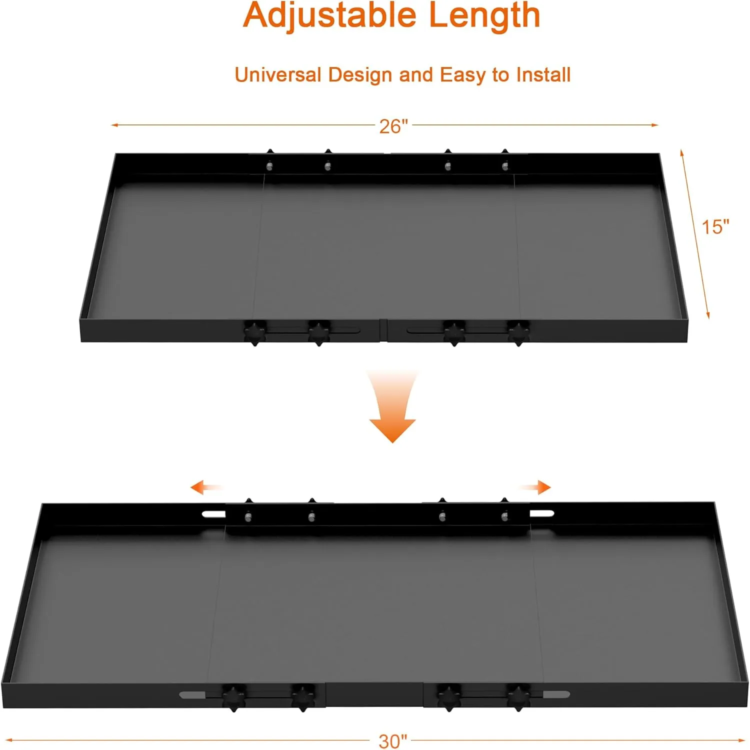 Adjustable Grill Storage Shelf for Traeger Pro 22 and 575 Series Pellet grills, Bottom Shelf Grill Accessories for Traeger Pellet Grills