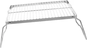 Adjustable Height Foldable Titanium Bbq Grill Stainless Steel Bbq Rack Camping Furnace Head Frame