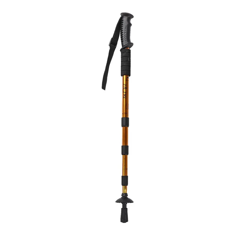 Adjustable High-Strength Alloy Trekking Pole with Wood Handle