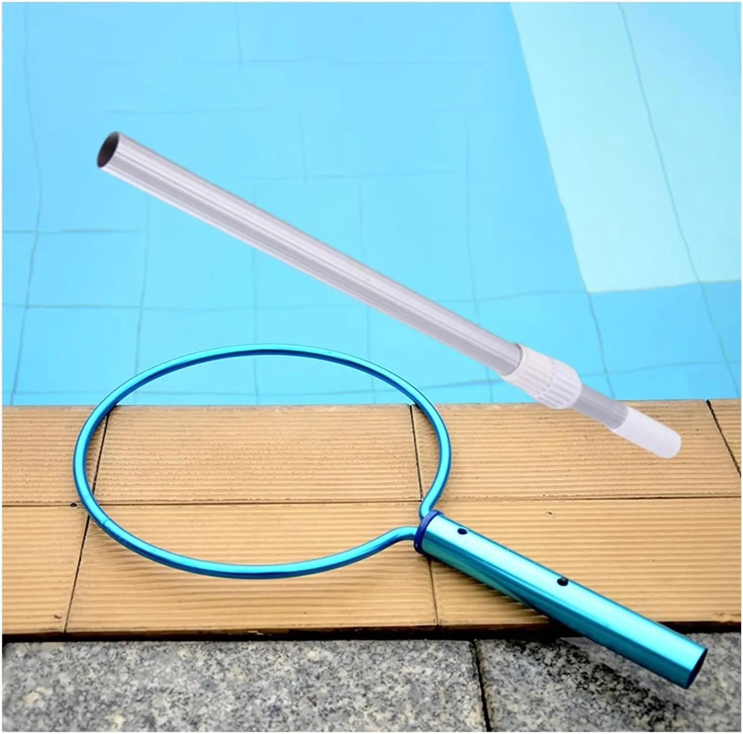 Adjustable Pool Safety Hook, Aluminium Alloy Pool Rescue Hook for Boat Beach & Oceanarium, 196.9 118.1 37.4 in Long Water Emergency Lifesaving Safety Equipment(1M/37.4IN/3.28FT)