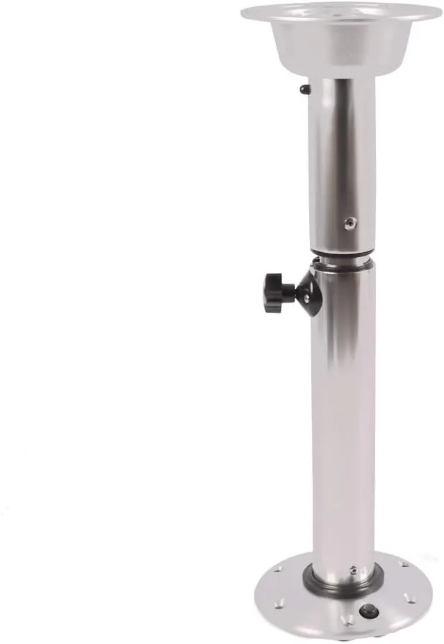 Adjustable Table Pedestal Stand 22"-28",Aluminum,for Marine Boat Caravan Motorhome