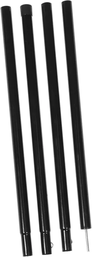 Adjustable Tarp Poles Set 4 Pack Fiberglass Tent Poles for Camping Tent Support Accessories Canopy