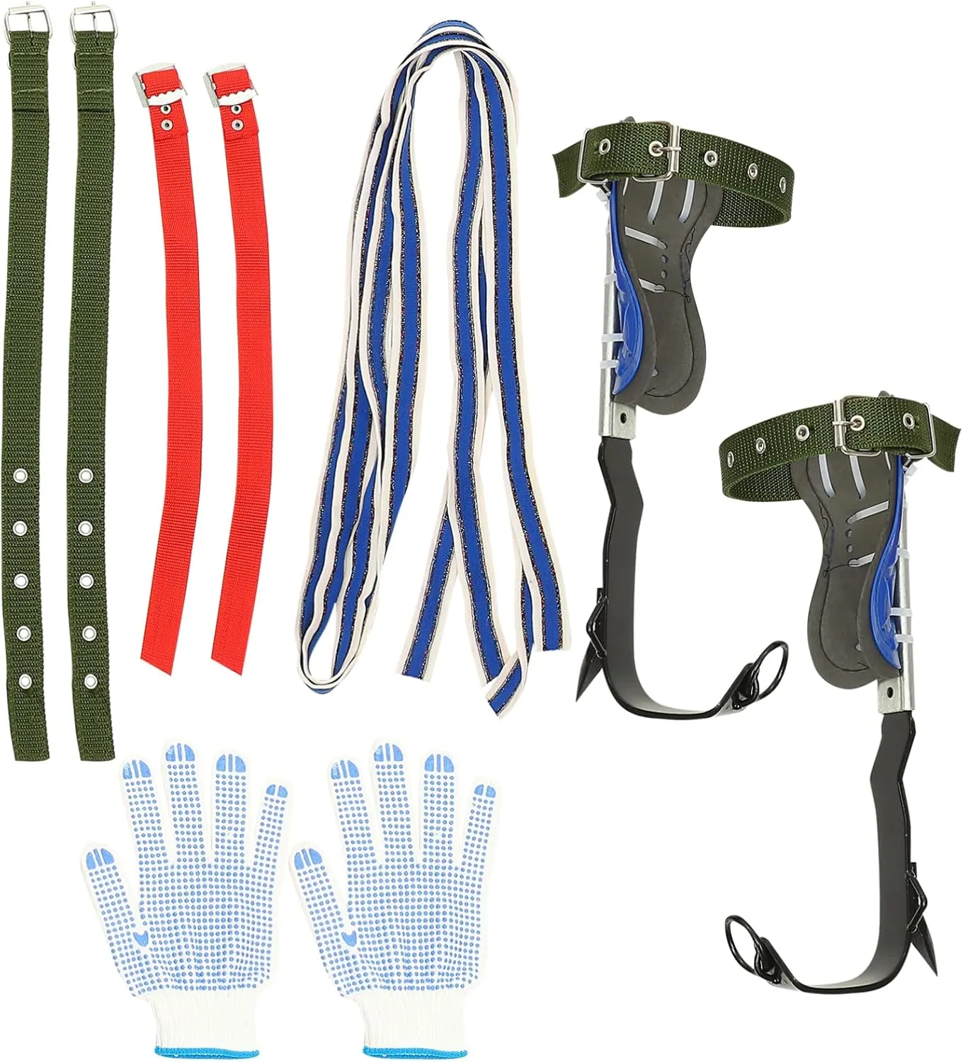 Adjustable Tree Climbing Tool Climbing Tree Shoes Foot Buckle Strong Material Random Color