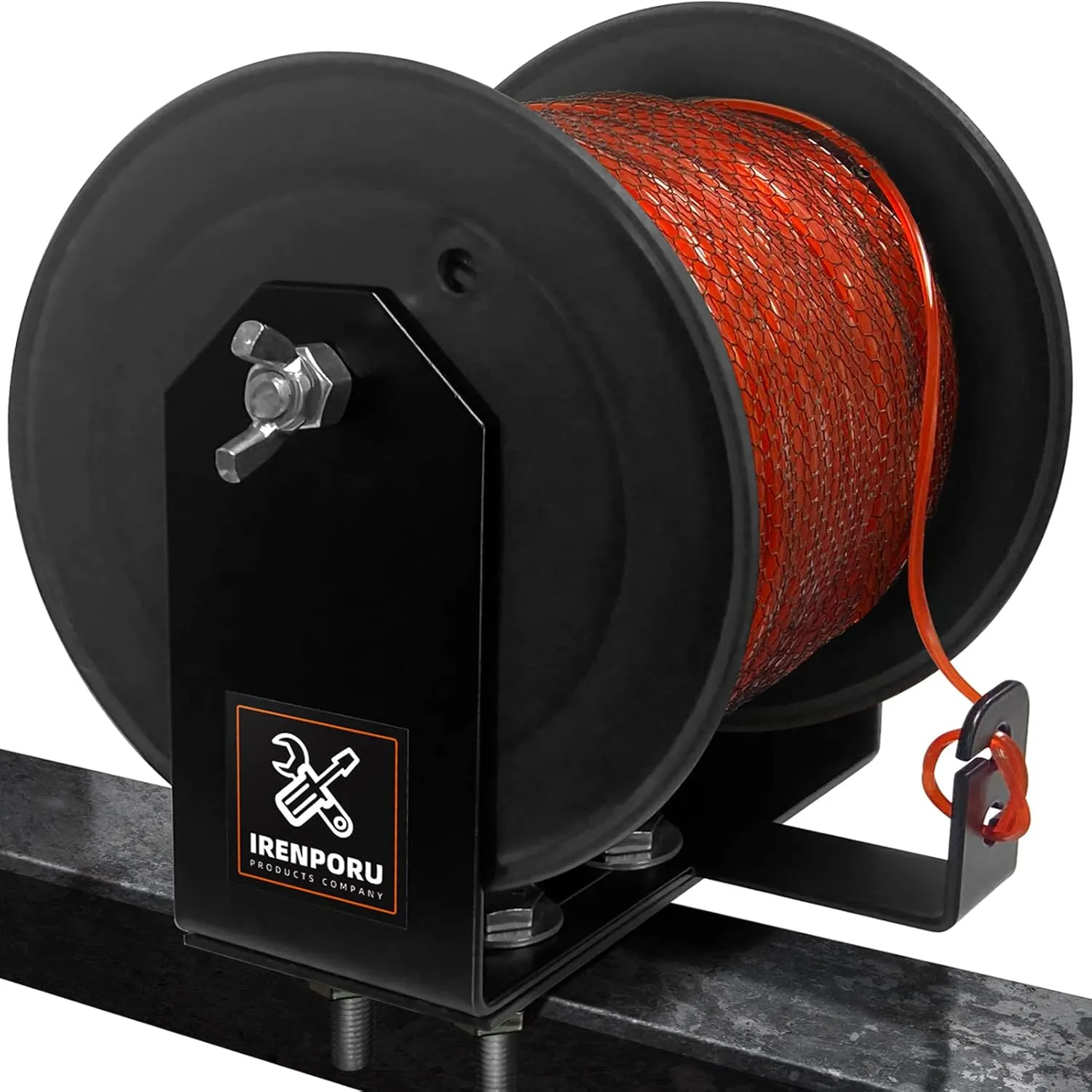 Adjustable Width (4.65"-9.54") Weed Wacker Trimmer Line Holder,Line Spool Rack,Supports 3 & 5 Pound Spools,with Mounting Hardware,for Landscape Trailer Organization Accessories