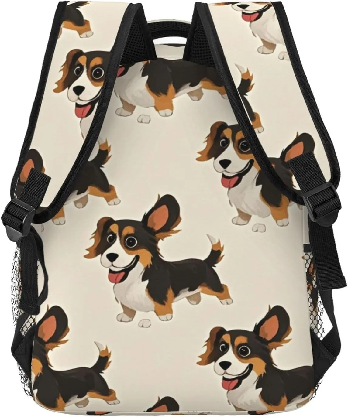 Adults Lightweight Cute Funny Dogs Art Shoulder Book Bags Big Capacity Shoulder Bag With Adjustable Shoulder Straps for Trekking Work Walking Cycling