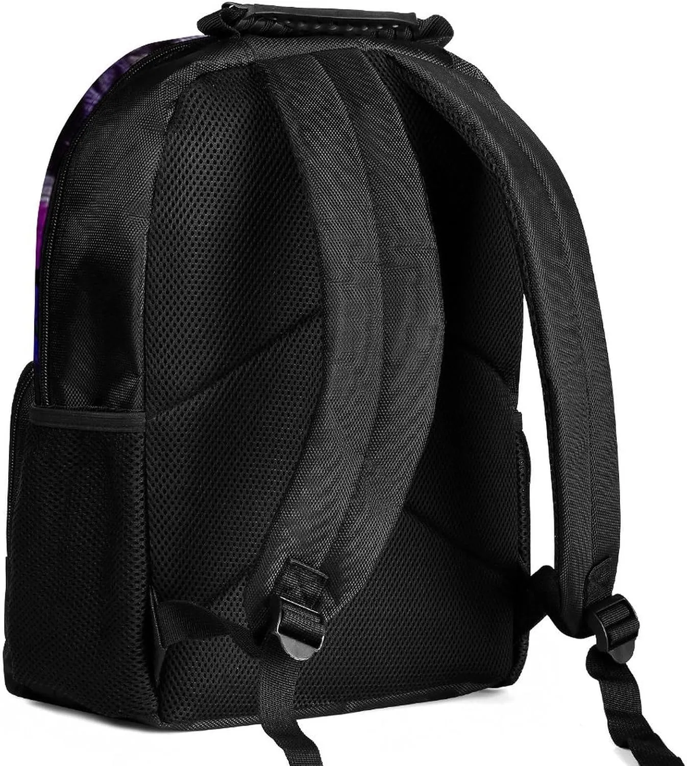 Adults Lightweight Trippy Tiger Animal Flower Art Rucksacks Large Capacity Bookbag With Adjustable Shoulder Straps for Trekking Outdoors Bicycle