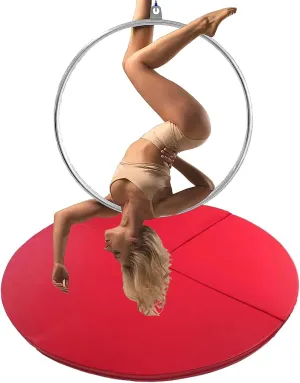 Aerial Hoop Crash Mat, 3cm/5cm/10cm Thick Folding Pole Mat, Shock Absorption Anti-Collision Circular Pad for Lyra Hoop and Stripper Pole Use