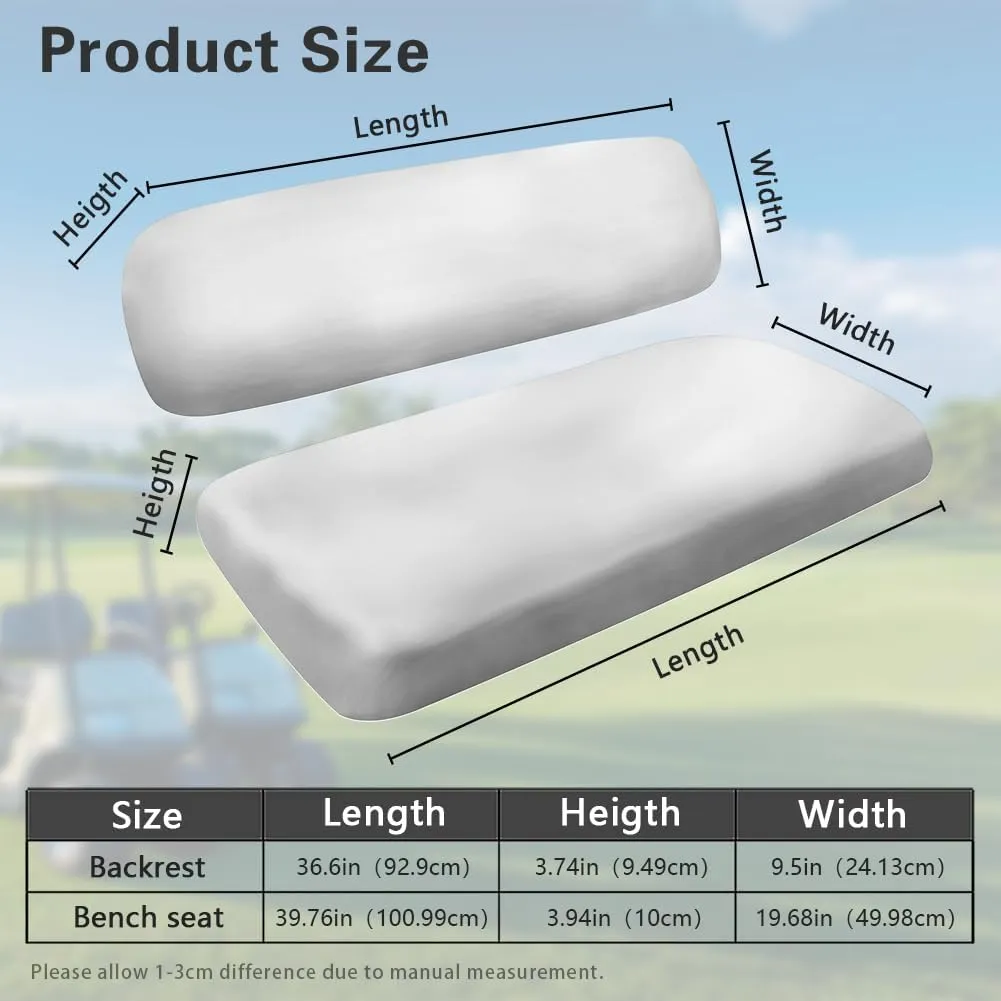 AFPANQZ Golf Cart Seat Cover for Summer - Breathable, Anti-Hot, Waterproof Easy to Install and Clean Golf Cart Blanket
