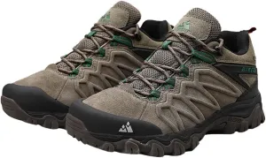 ailishabroy Men's Outdoor Hiking Shoes Lightweight Non Slip Outdoor Breathable Low Top Ankle Boots Hike Trekking Trails Camping Work Shoe