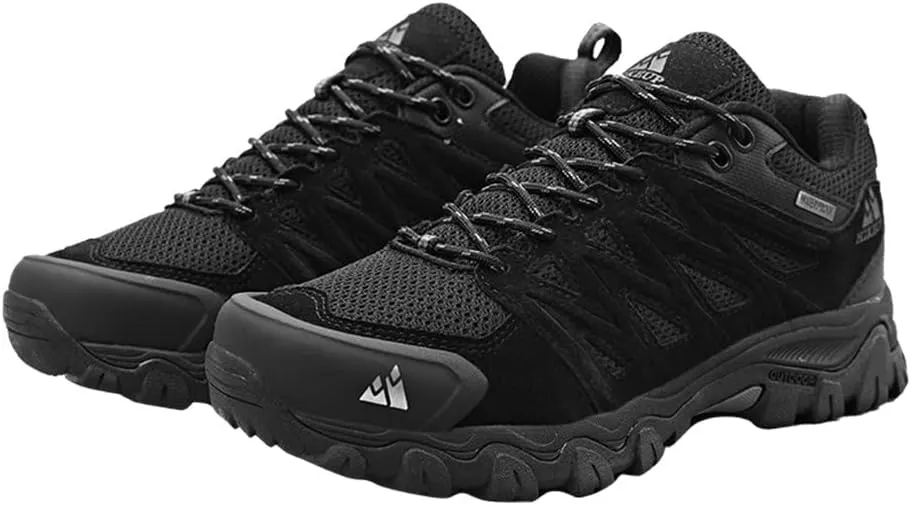 ailishabroy Men's Outdoor Hiking Shoes Lightweight Non Slip Outdoor Breathable Low Top Ankle Boots Hike Trekking Trails Camping Work Shoe