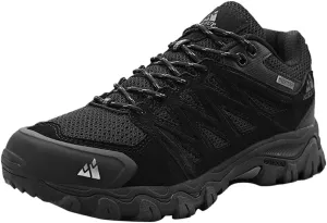 ailishabroy Men's Outdoor Hiking Shoes Lightweight Non Slip Outdoor Breathable Low Top Ankle Boots Hike Trekking Trails Camping Work Shoe