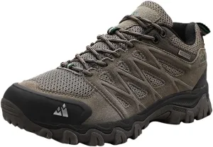 ailishabroy Men's Outdoor Hiking Shoes Lightweight Non Slip Outdoor Breathable Low Top Ankle Boots Hike Trekking Trails Camping Work Shoe