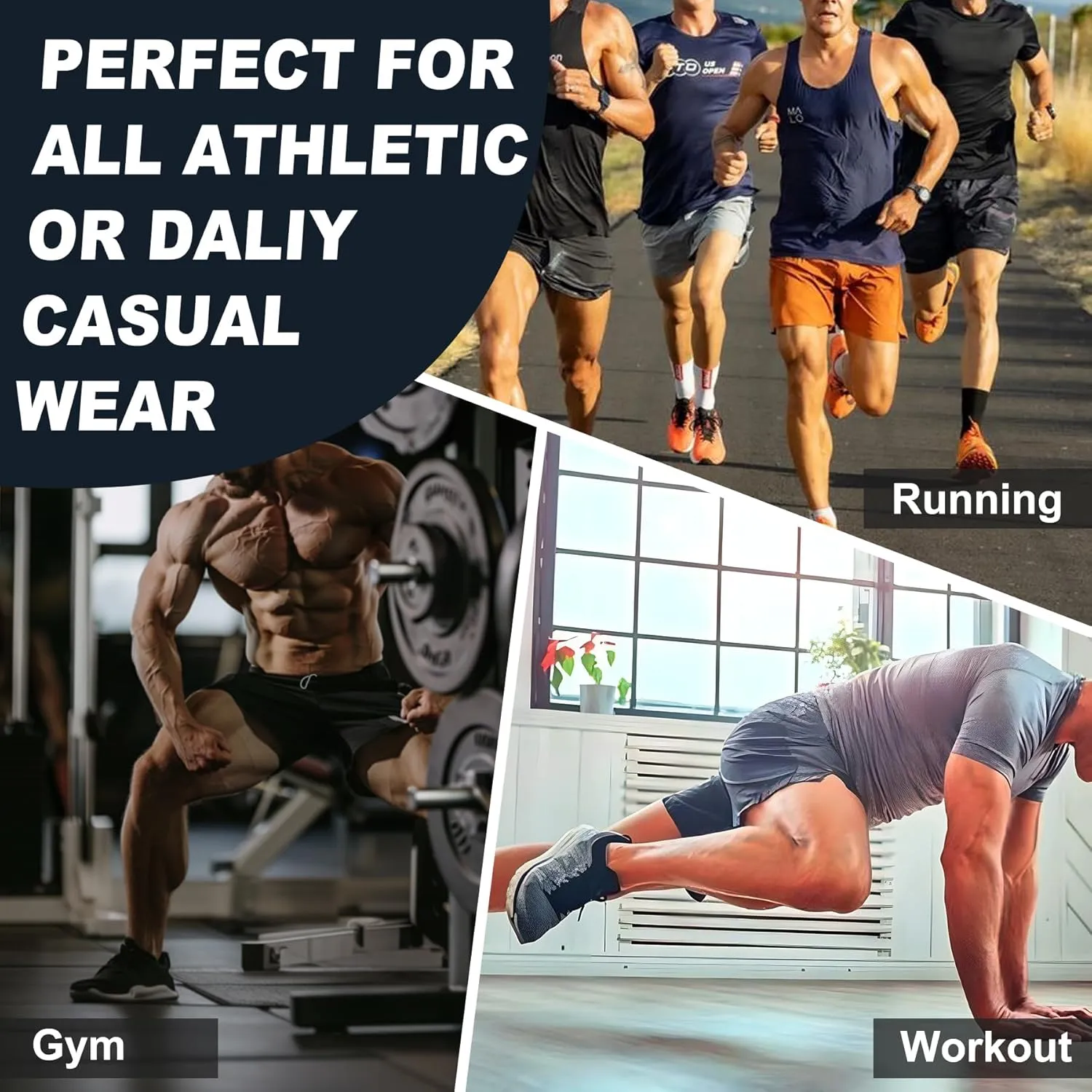 AIMPACT Men's Workout Shorts 5'' Lightweight Quick Dry Running Sports Athletic Gym Shorts with Pockets