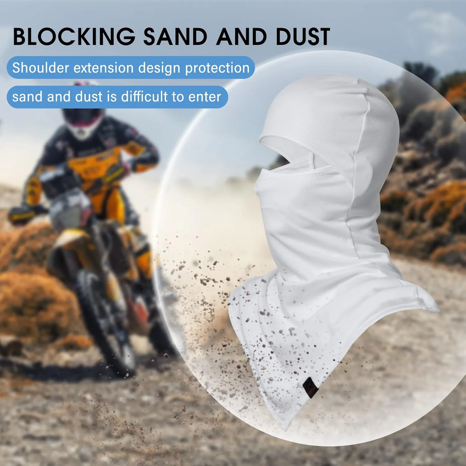 AIWOLU Balaclava Full Face Mask Summer for Sun Protection Breathable Long Neck Covers for Men Women Cycling Fishing…