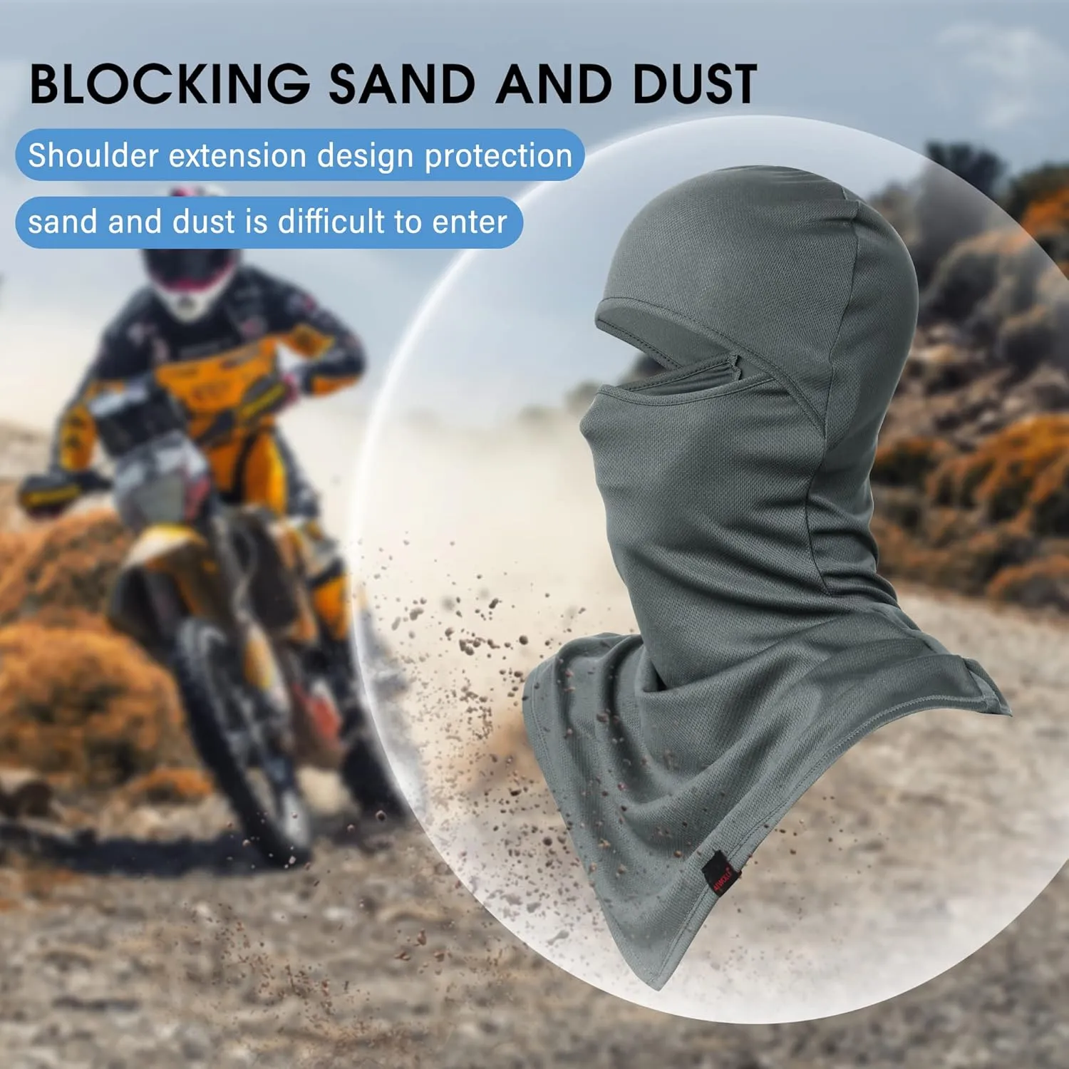 AIWOLU Balaclava Full Face Mask Summer for Sun Protection Breathable Long Neck Covers for Men Women Cycling Fishing…
