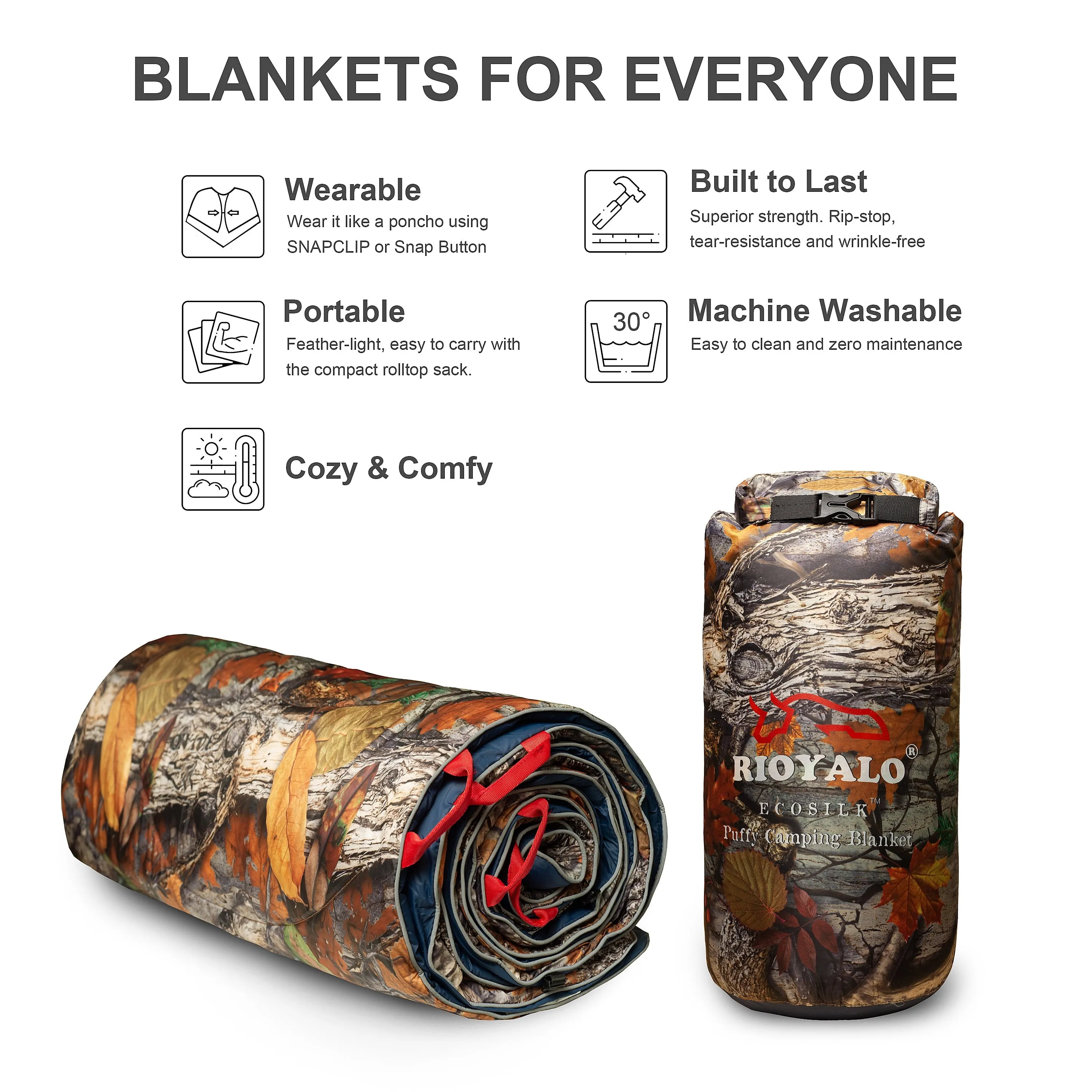 All-Weather Camping Blanket | Durable, Warm & Military-Inspired