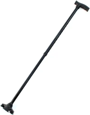 Aluminium Telescopic Four-Legged Walking Stick, Height-Adjustable Walking Stick for The Elderly, Non-Slip Hiking Stick