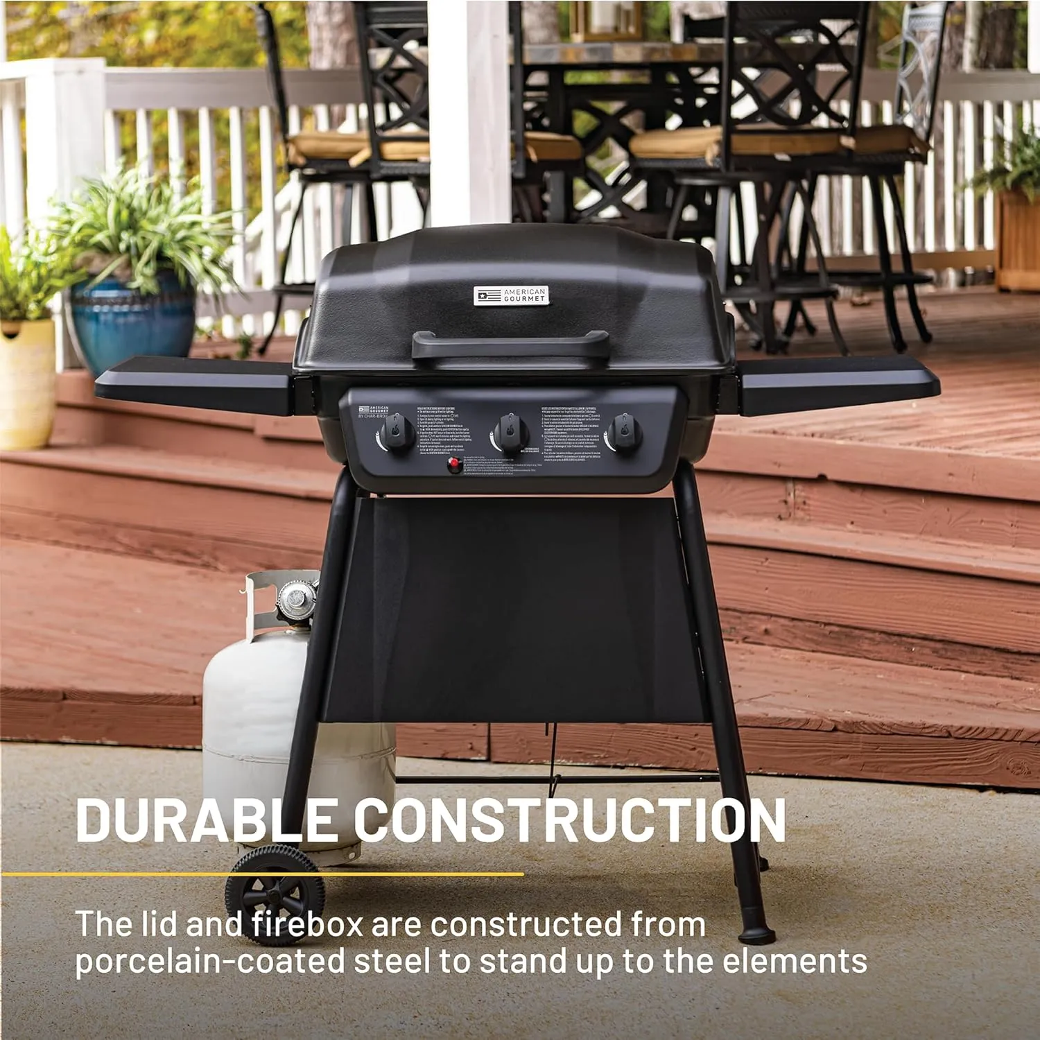 American Gourmet by Char-Broil Classic Series Convective 3-Burner Propane Stainless Steel Gas Grill - 463773717