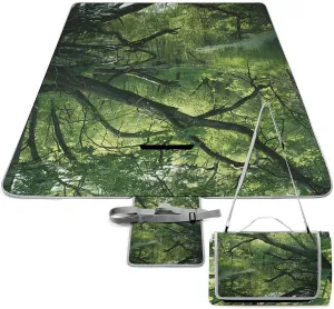 an Ancient Swamp Picnic Blanket Outdoor, Oversized Beach Blanket, Foldable Lightweight Waterproof Sand Cushion Suitable for Beaches, Camping Grasslands Mat