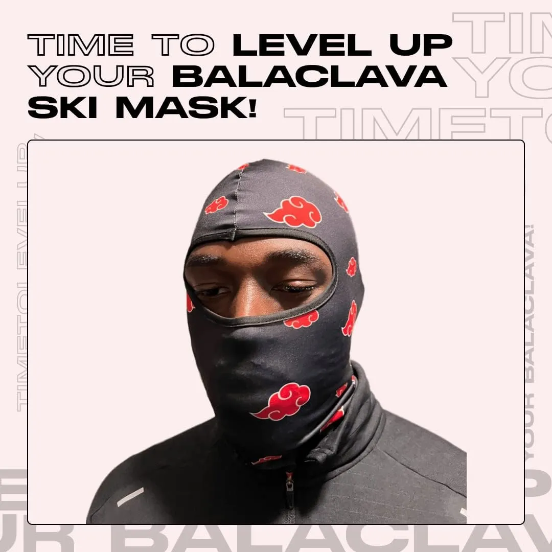 Anime Ski Mask with Design - Balaclava Summer Skii and Winter Masks for Men Women, Face Cover Windproof UV Protection