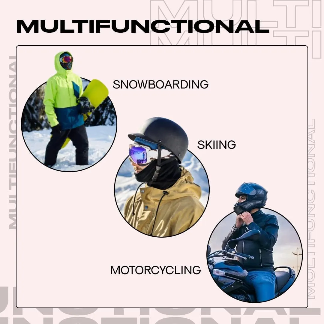 Anime Ski Mask with Design - Balaclava Summer Skii and Winter Masks for Men Women, Face Cover Windproof UV Protection