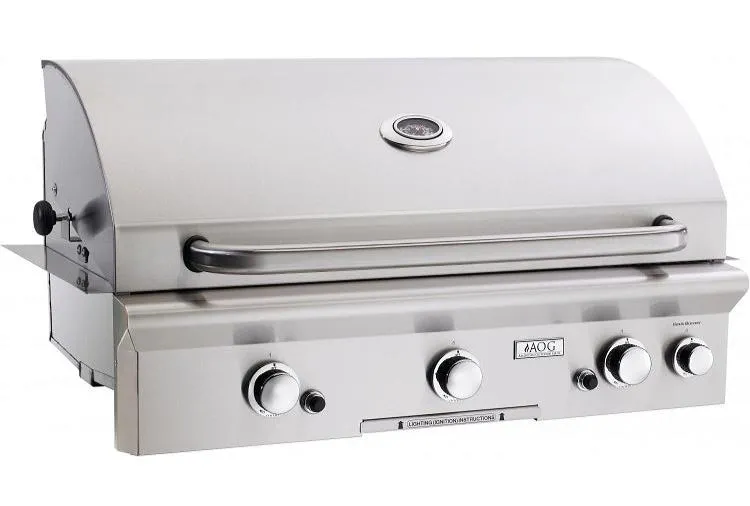 AOG 36 Inch Propane Gas Grill w/ Lights and Rotisserie L-Series