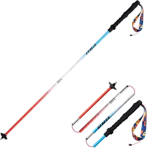 AONIJIE 2pcs New Folding Durable Trekking Pole, Lightweight Quick-Lock 7075 Aluminum Alloy Walking Pole for Cross-Country,