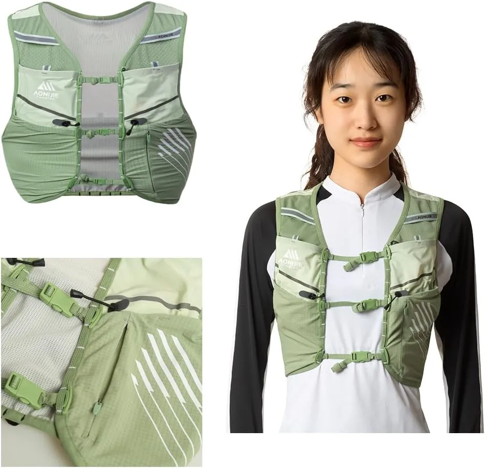 AONIJIE 5L Lightweight Trail Running Backpack for Men Women, Race Hydration Vest, Off Road Accessories for Outdoor Climbing Mountaineering
