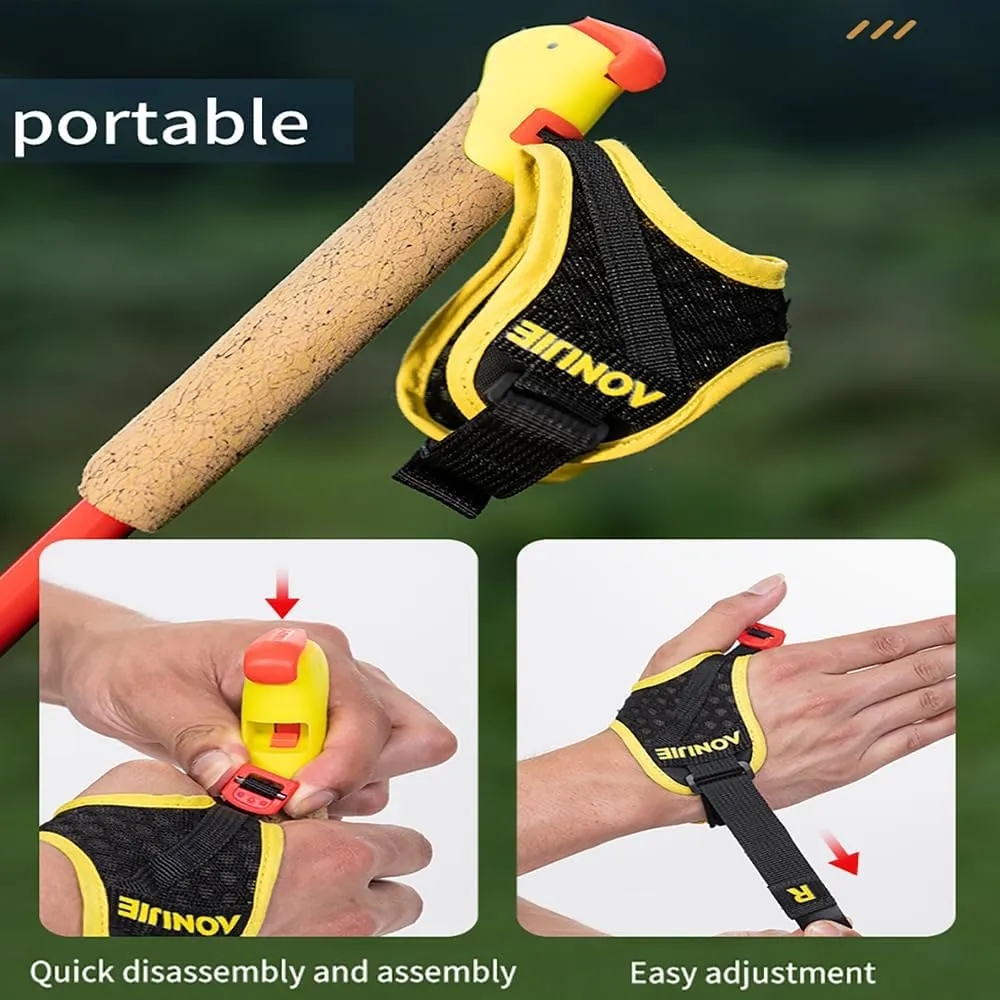 AONIJIE New Full Carbon Trekking Pole, Ultra-Light Folding Cross-Country Pole, Convenient Wrist Hanging for Cross-Country, Mountaineering, Hiking, Running