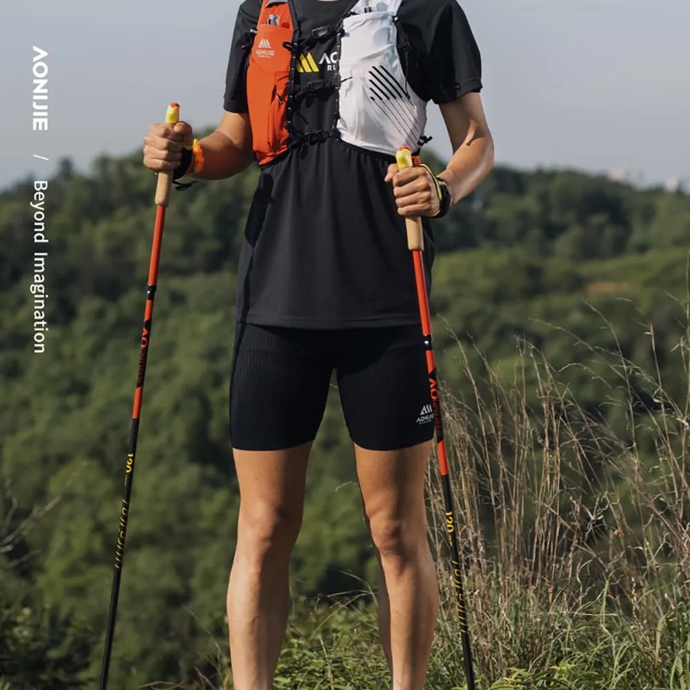 AONIJIE New Full Carbon Trekking Pole, Ultra-Light Folding Cross-Country Pole, Convenient Wrist Hanging for Cross-Country, Mountaineering, Hiking, Running