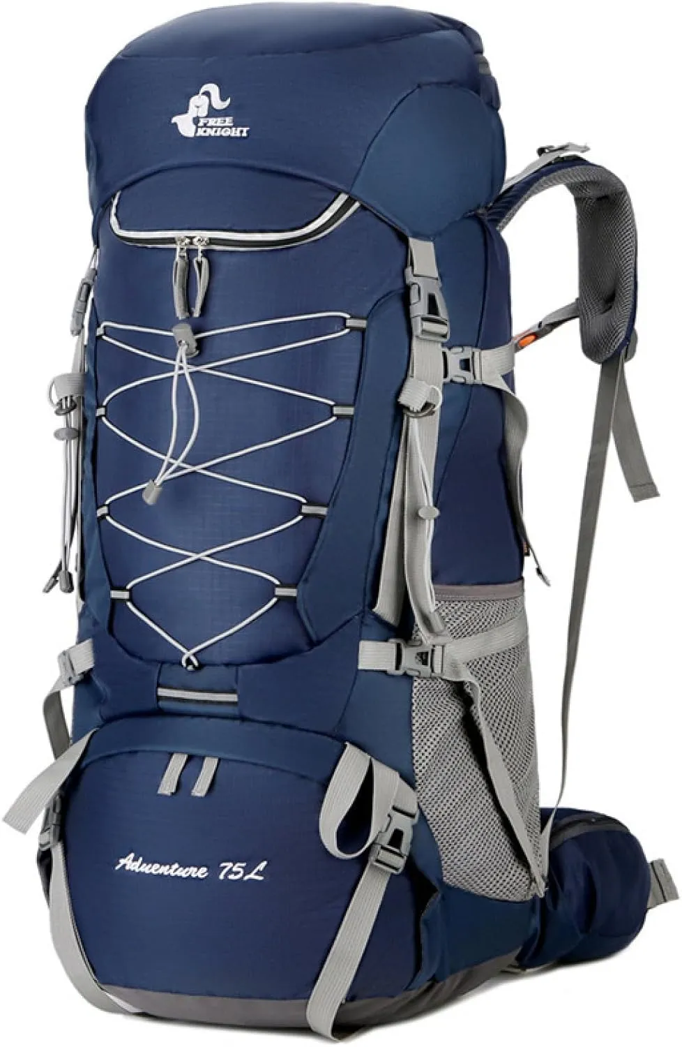 APLUSH Hiking Backpack High Capacity Lightweight Waterproof Camping Backpack Travel Daypack with Rain Cover,Blue a,75L
