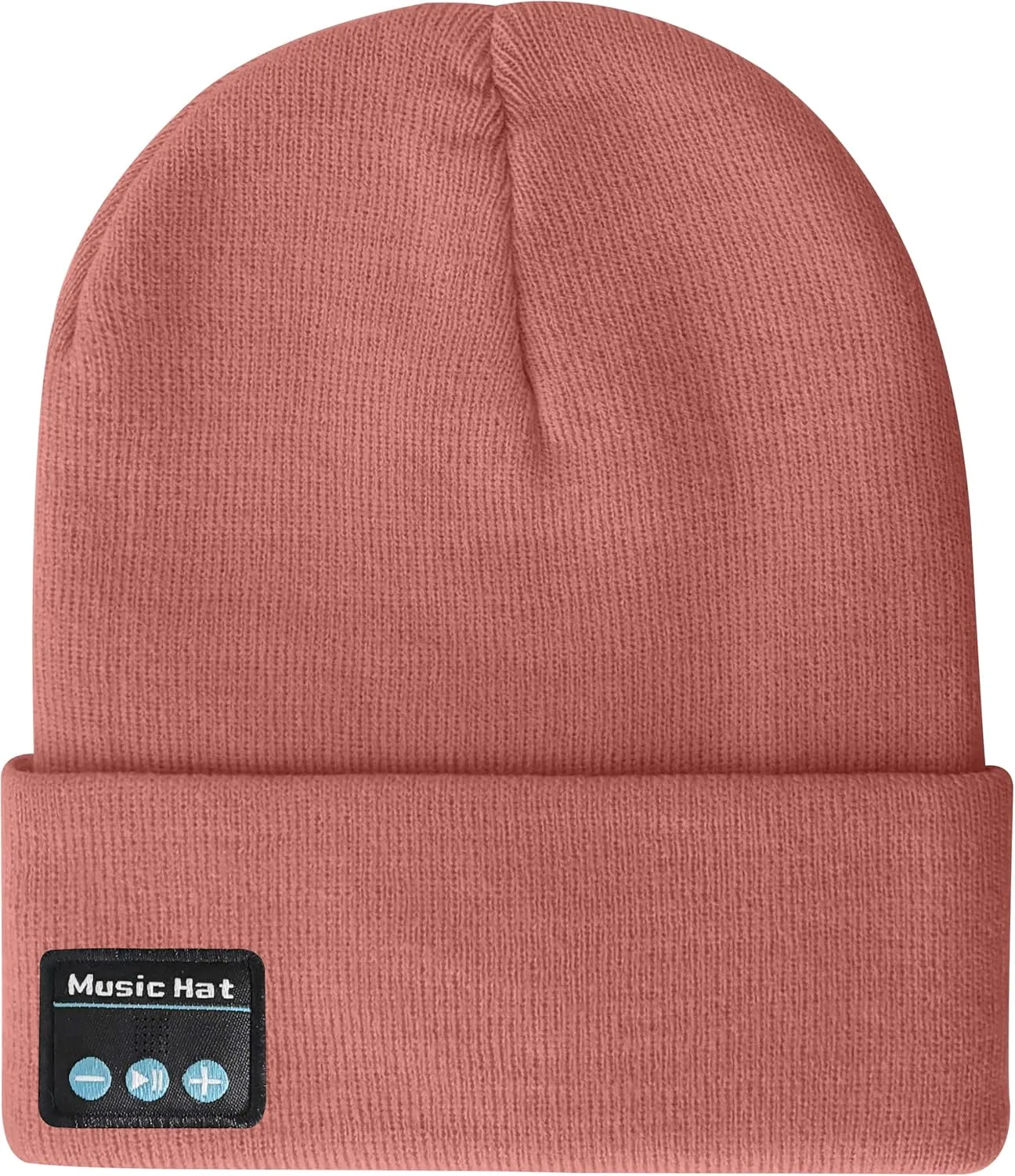 ATNKE LED Lighted Bluetooth Beanie Hat,USB Rechargeable 4 LED Wireless Run Headlamp Lined Fleece Cap for Men and Women