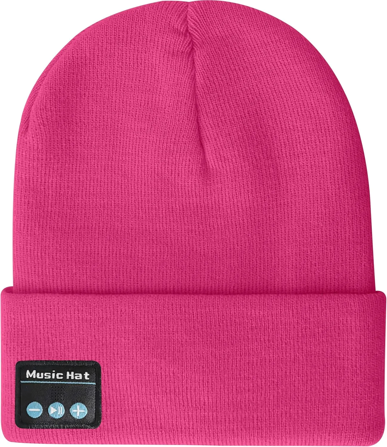 ATNKE LED Lighted Bluetooth Beanie Hat,USB Rechargeable 4 LED Wireless Run Headlamp Lined Fleece Cap for Men and Women