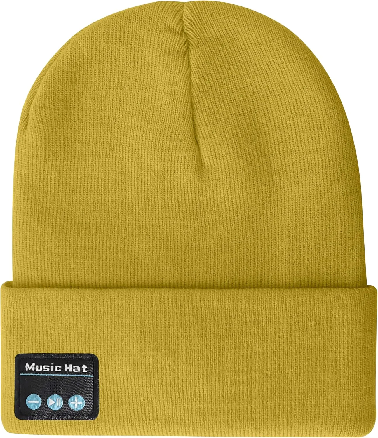 ATNKE LED Lighted Bluetooth Beanie Hat,USB Rechargeable 4 LED Wireless Run Headlamp Lined Fleece Cap for Men and Women
