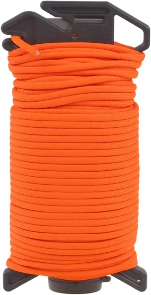 Atwood Rope MFG Ready Rope™ 550 Paracord 100 Feet 7-String Core Nylon Parachute Cord Outside Survival Gear Made in USA | Lanyards, Bracelets, Handle Wraps, Keychain (Neon Orange)