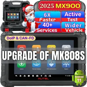 Autel MaxiCheck MX900 OBD2 Scanner, Upgrade of MK808S MX808S MK808BT MK808Z, Same Function as MaxiCOM MK900 MK900BT All System Diagnostic Scan Tool for Cars, 40  Reset Services, Autos Maxisys Tool