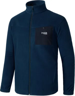 BASSDASH AllDay Men’s Full Zip Fleece Jacket Soft Sweatshirt Breathable Mid-Weight Polar Fleece Winter Coat with Pockets