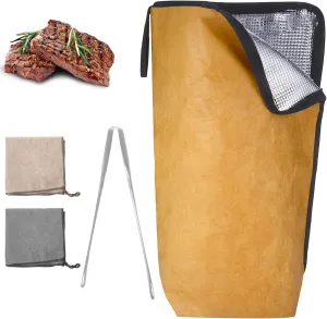BBQ Blanket for Resting Meat, Reusuable Brisket Blanket, Foldable Washable Griddle Accessories for Resting Meat Smoking Accessories BBQ Grill Accessories for Brisket Beef Pork Shoulders Turkeys